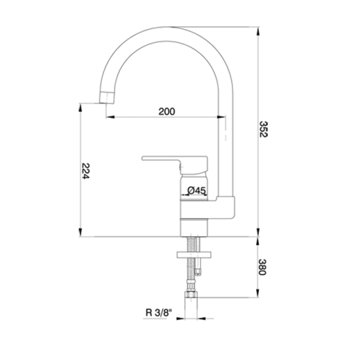 Смесител за кухненска мивка - серия VERA