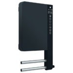 Електрически конвектор за баня TELIA с поставка за кърпи, черен 720 110