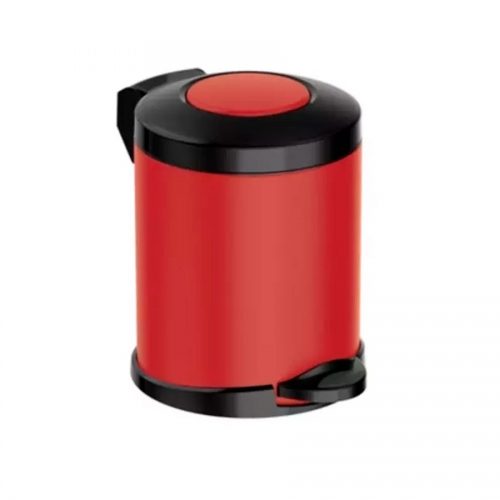 Кошче за тоалетна Meliconi OPERA, 5 литра, черно-червено, мат