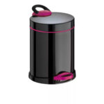 Кошче за тоалетна Meliconi OPERA, 5 литра, черно-лилаво