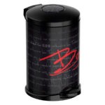 Кошче за тоалетна Meliconi OPERA Typo, 5 литра, черно-червено