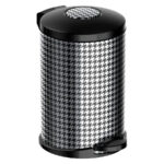 Кошче за тоалетна Meliconi OPERA, 5 литра, черно-бял квадрат