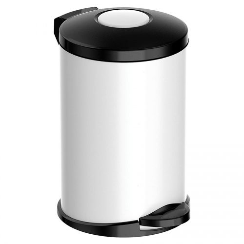 Кошче за тоалетна Meliconi OPERA, 14 литра, бяло-черно, мат