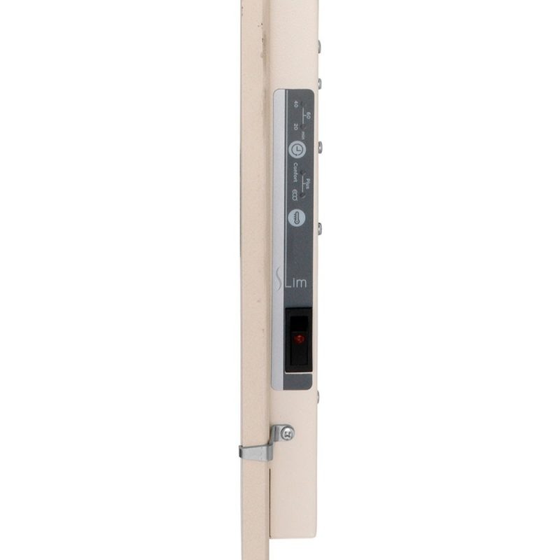 Лъчист отоплител за баня с акумулираща функция CLIMASTAR Slim 500W, бял гладък