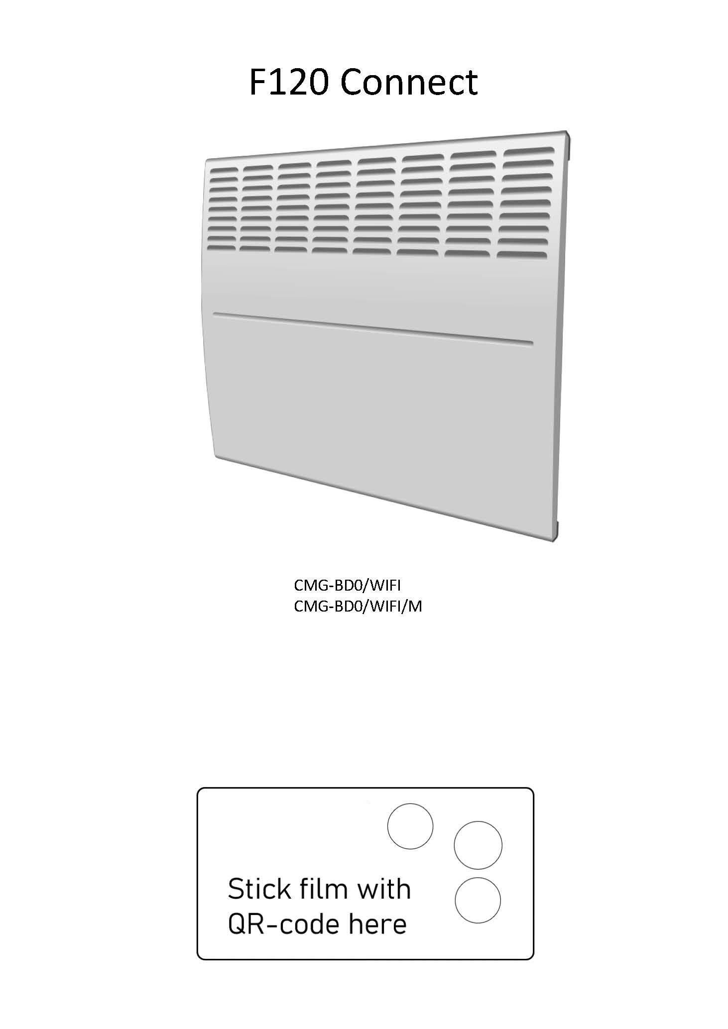 Инструкция за експлоатация електрически конвектор F120 Wi-Fi