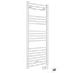 Електрическа лира за баня Crystal E-AGATE WHITE 500 W, бяла, 1200 x 500 mm