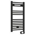 Електрическа лира за баня Crystal E-JADE MATT BLACK 300 W, 720×400 mm