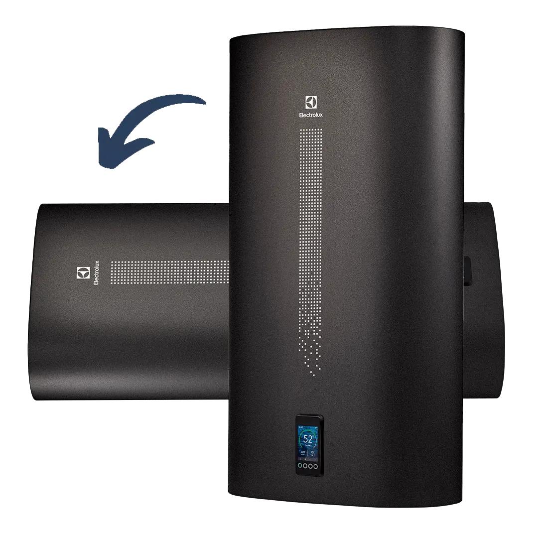 Електрически бойлер с инверторно управление Electrolux EWH, Мултипозиционен, черен