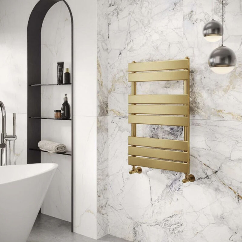 Водна лира за баня CITRINNE STRAIGHT SB-Brass 299 W, 840×500 mm