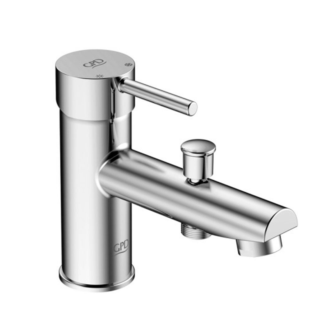 Комбиниран стоящ смесител за вана/умивалник с изход за подвижен душ