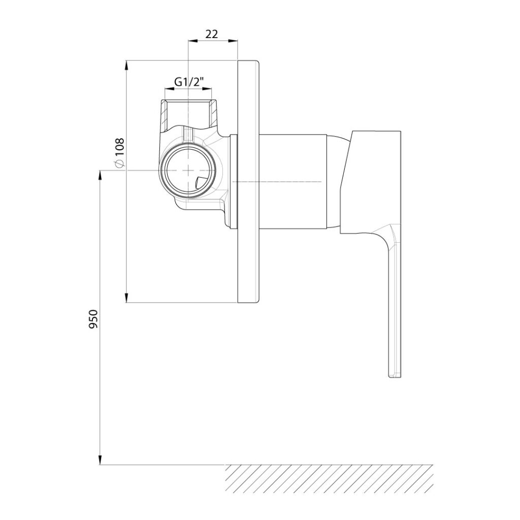 Смесител за вграждане GPD SOLUS ATB55