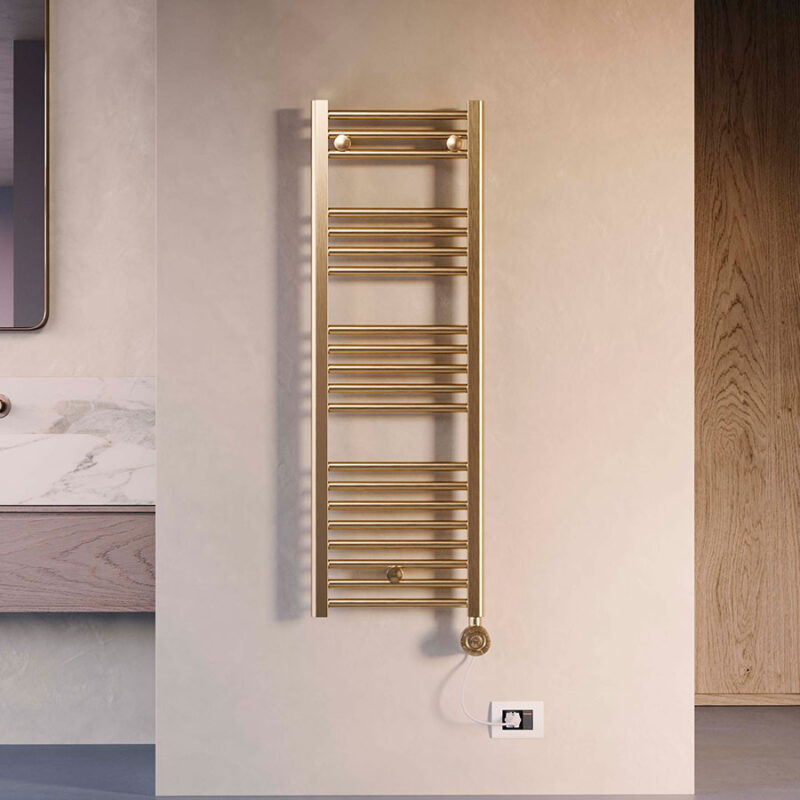 Електрическа лира за баня Crystal E-CORALITE sp-brass