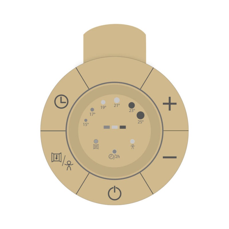 Електрическа лира за баня Crystal E-CORALITE sp-brass