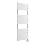 Електрическа лира за баня Crystal E-PEARL 500 W, бяла, 1213 X 500 mm
